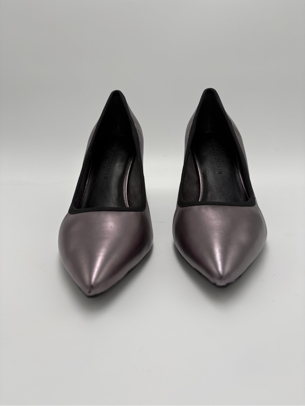 Pointed Toe Women's Pumps in Metallic Mauve